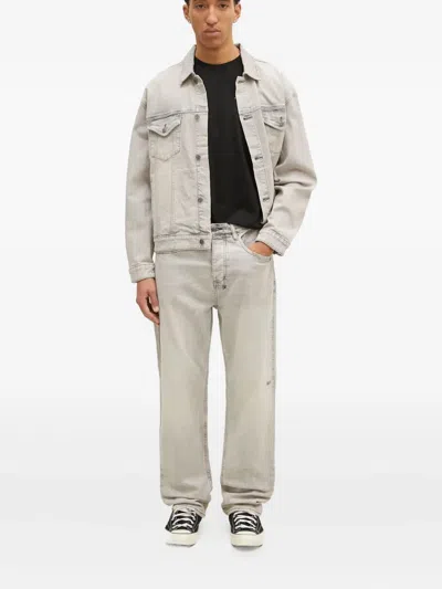 Ksubi Embroidered-patch Jeans In Metallic