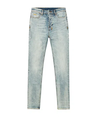 Ksubi Embroidery Slim Jeans Pants In Gray