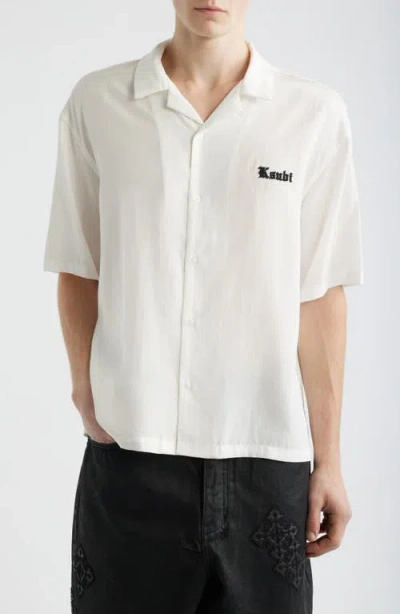 Ksubi End Diner Logo Camp Shirt In White