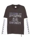 Ksubi Engine-print Long-sleeve T-shirt In Gray