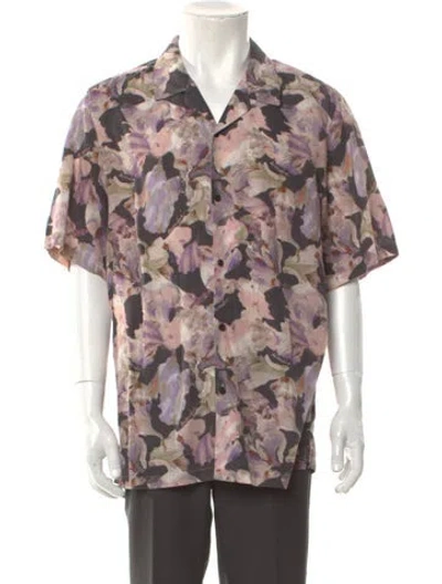 Pre-owned Ksubi Floral Print Short Sleeve Shirt In Multi
