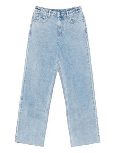 Ksubi Frayed-hem Jeans In Blue