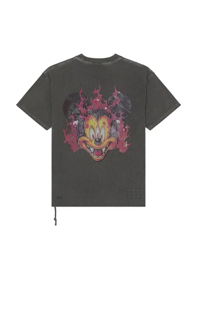 Ksubi Fuego Ekcess Short Sleeve Tee In 灰色