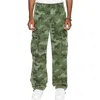 Ksubi Fugitive Forest Camo Stretch Cotton Cargo Pants In Green