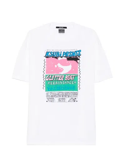 Ksubi Glitterbeat Graphic-print Boyfriend T-shirt In White