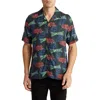 Ksubi Black Glow Resort Shirt In Black Multi