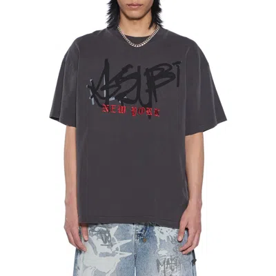 Ksubi Graff Ekcess Graphic T-shirt In Gray