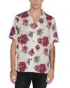 Ksubi Gray & Red Graff Rose Resort Shirt In Assorted