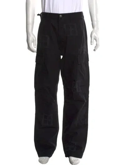 Pre-owned Ksubi Graphic Print Cargo Pants W/ Tags In Black