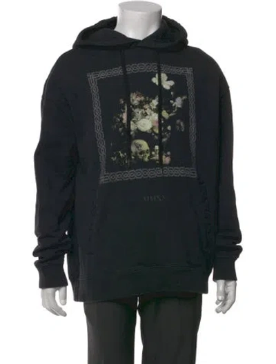Pre-owned Ksubi Graphic Print Crew Neck Hoodie In Black