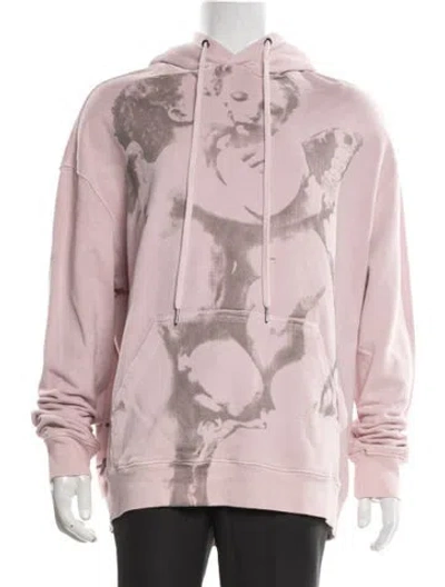 Pre-owned Ksubi Graphic Print Crew Neck Hoodie In Pink