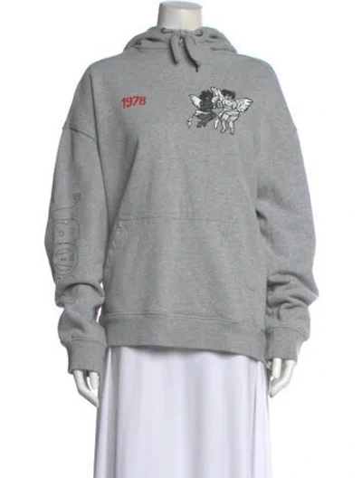 Pre-owned Ksubi Graphic Print Crew Neck Sweatshirt In Gray