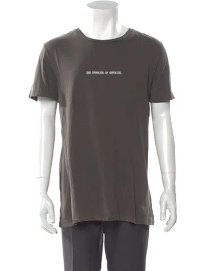 Pre-owned Ksubi Graphic Print Crew Neck T-shirt In Gray