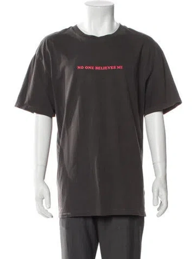 Pre-owned Ksubi Graphic Print Crew Neck T-shirt In Gray