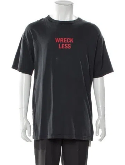 Pre-owned Ksubi Graphic Print Crew Neck T-shirt In Gray