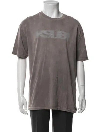 Pre-owned Ksubi Graphic Print Crew Neck T-shirt In Gray