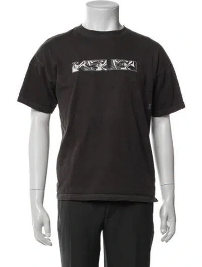 Pre-owned Ksubi Graphic Print Crew Neck T-shirt In Gray