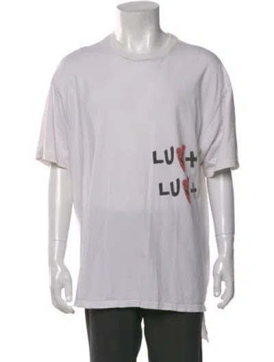 Pre-owned Ksubi Graphic Print Crew Neck T-shirt In Gray