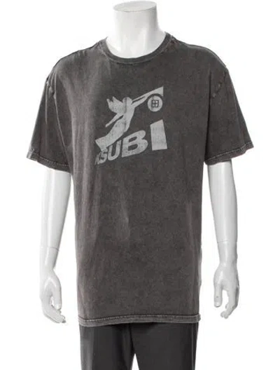 Pre-owned Ksubi Graphic Print Crew Neck T-shirt In Gray