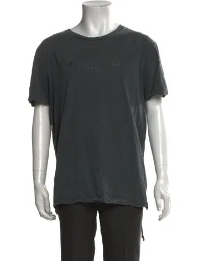 Pre-owned Ksubi Graphic Print Crew Neck T-shirt In Gray