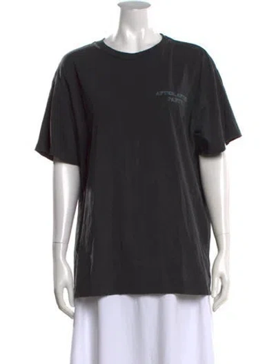 Pre-owned Ksubi Graphic Print Crew Neck T-shirt In Grey