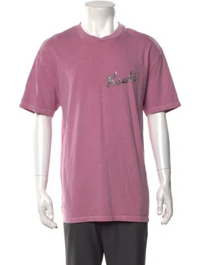 Pre-owned Ksubi Graphic Print Crew Neck T-shirt In Purple