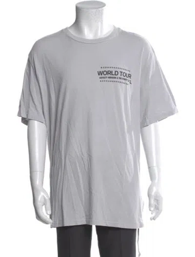 Pre-owned Ksubi Graphic Print Crew Neck T-shirt In White