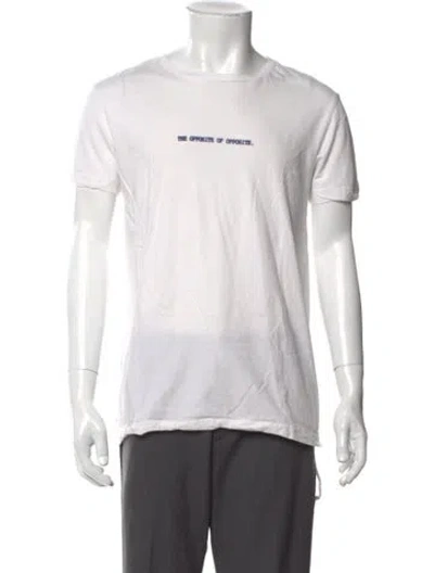 Pre-owned Ksubi Graphic Print Crew Neck T-shirt In White