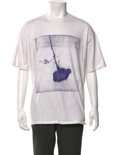 Pre-owned Ksubi Graphic Print Crew Neck T-shirt In White