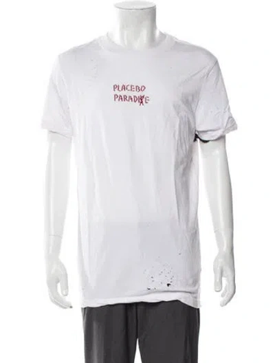 Pre-owned Ksubi Graphic Print Crew Neck T-shirt In White