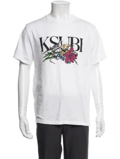 Pre-owned Ksubi Graphic Print Crew Neck T-shirt In White