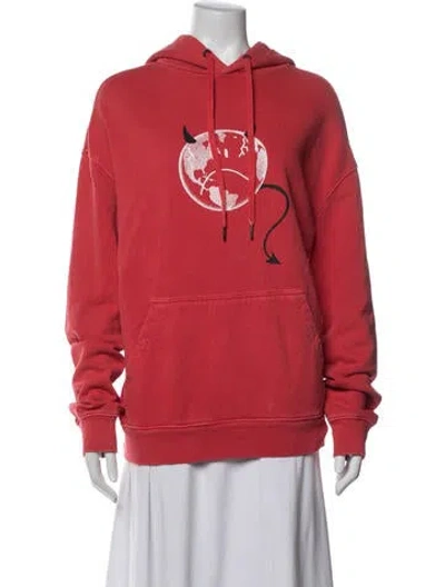 Pre-owned Ksubi Graphic Print Jacket In Red