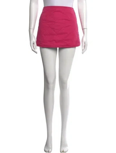 Pre-owned Ksubi Graphic Print Mini Skirt In Pink