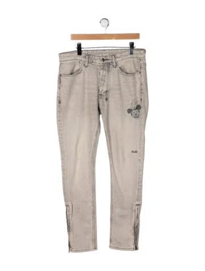Pre-owned Ksubi Graphic Print Pants In Neutrals