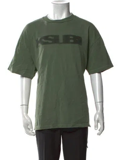 Pre-owned Ksubi Graphic Print Short Sleeve Shirt In Green