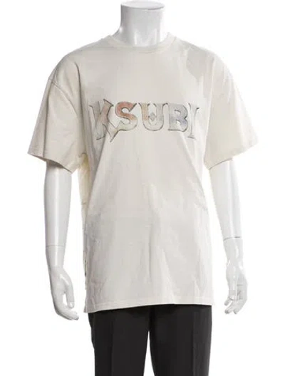 Pre-owned Ksubi Graphic Print Short Sleeve Shirt In Neutral