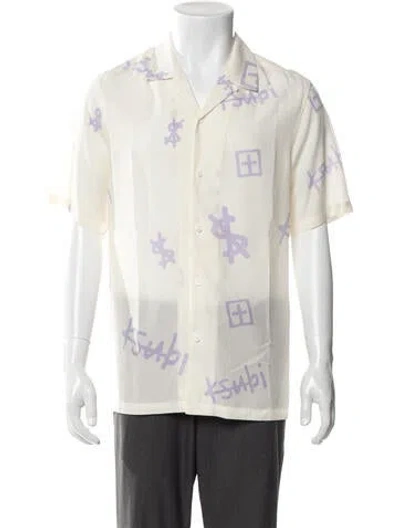 Pre-owned Ksubi Graphic Print Short Sleeve Shirt In Neutrals