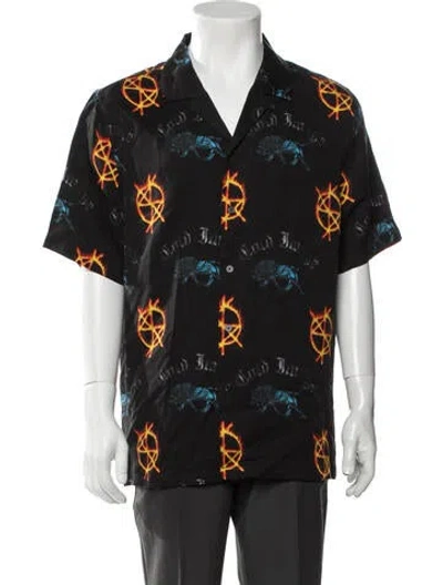 Pre-owned Ksubi Graphic Print Short Sleeve Shirt W/ Tags In Black