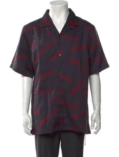 Pre-owned Ksubi Graphic Print Short Sleeve Shirt W/ Tags In Red