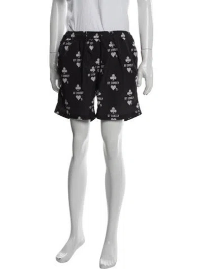 Pre-owned Ksubi Graphic Print Shorts In Blue