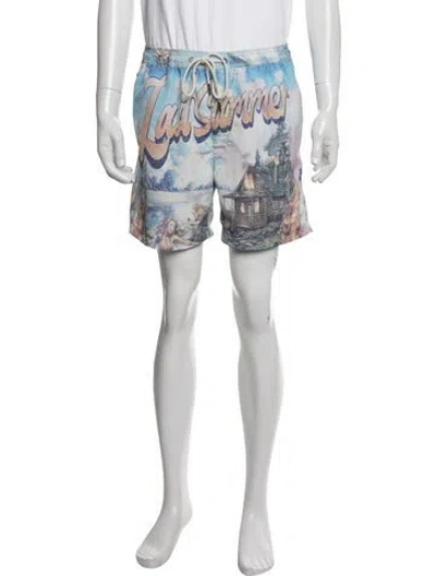 Pre-owned Ksubi Graphic Print Shorts W/ Tags In Neutrals