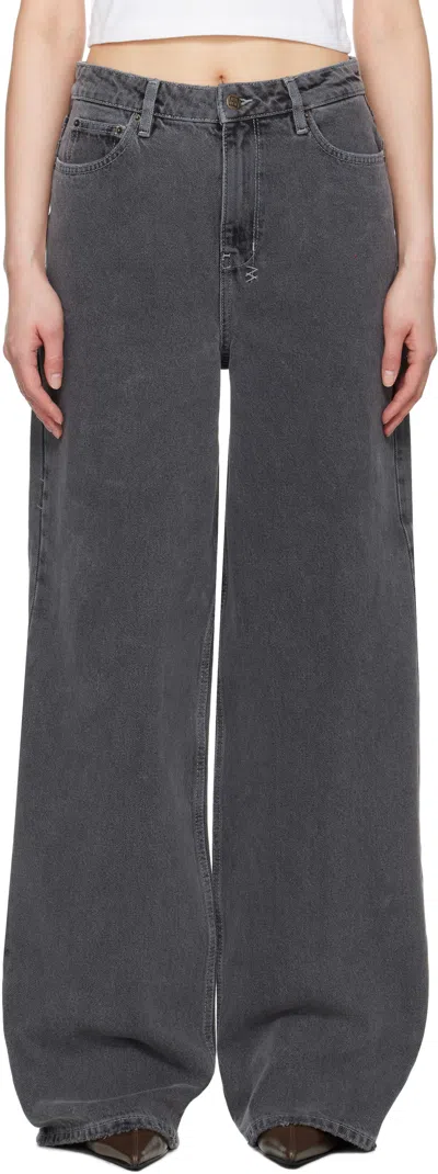 Ksubi Gray Baggy Jeans In Grey