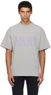 Ksubi Gray Blasted Ekcess Short Sleeve T-shirt In Gray
