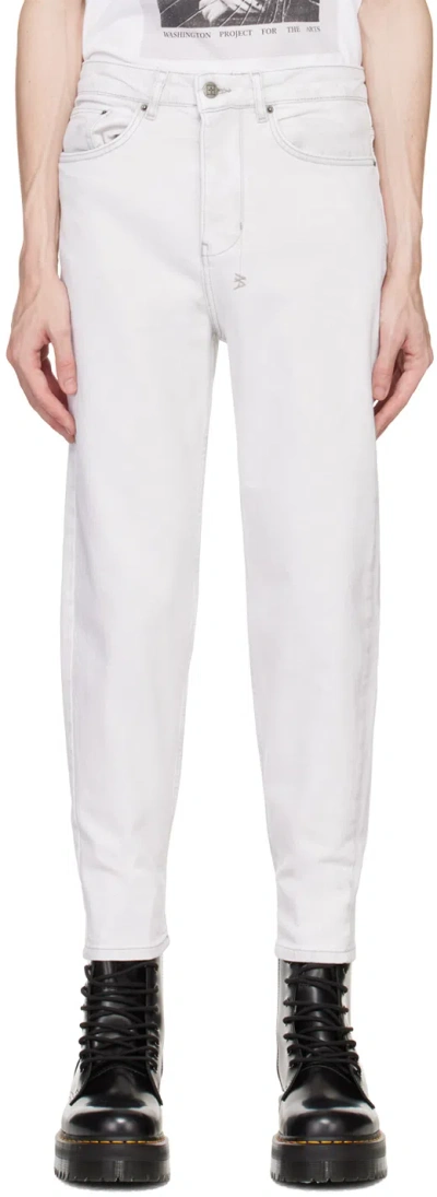 Ksubi Gray Bullet Habits Jeans In White