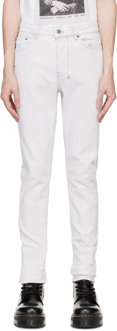 Ksubi Gray Chitch Habits Jeans In White