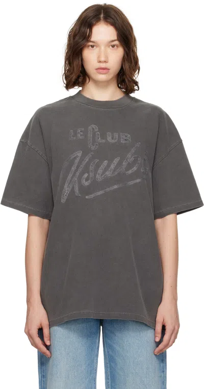 Ksubi Gray 'le Club' Boyfriend S/s T-shirt