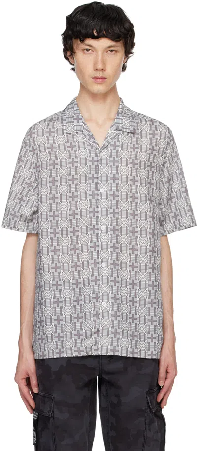 Ksubi Gray Plus Resort Ss Shirt In Charcoal