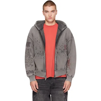 Ksubi グレー Skool Halen ジップフーディ In Gray