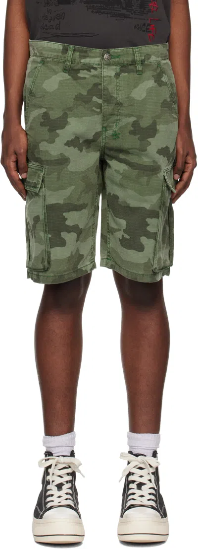 Ksubi Green Fugitive Cargo Shorts
