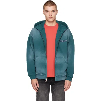 Ksubi グリーン Rugged ジップフーディ In Green